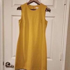 Calvin Klein Mustard Dress - Size 6